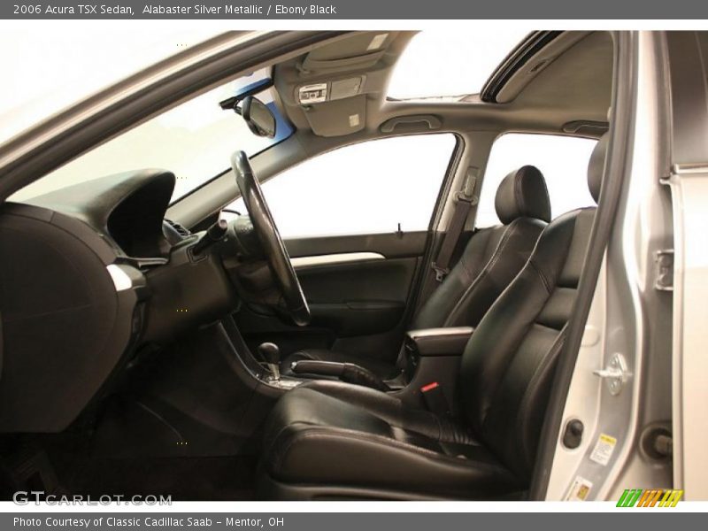 Alabaster Silver Metallic / Ebony Black 2006 Acura TSX Sedan