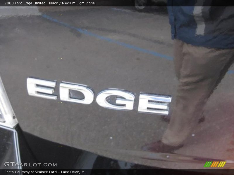 Black / Medium Light Stone 2008 Ford Edge Limited