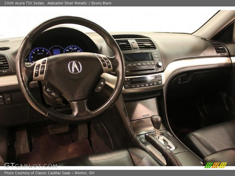 Alabaster Silver Metallic / Ebony Black 2006 Acura TSX Sedan