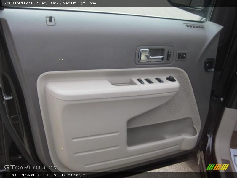 Black / Medium Light Stone 2008 Ford Edge Limited