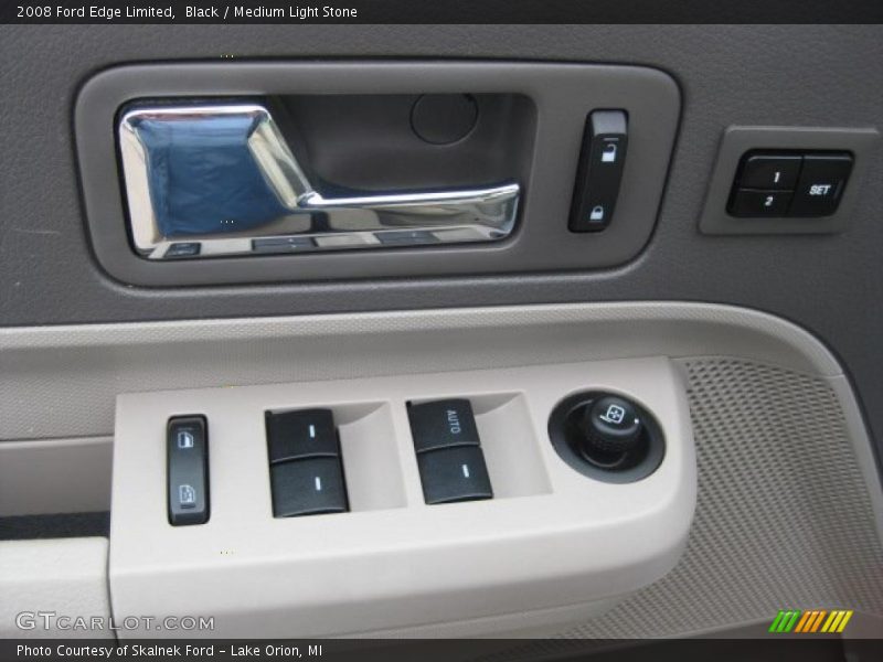 Black / Medium Light Stone 2008 Ford Edge Limited