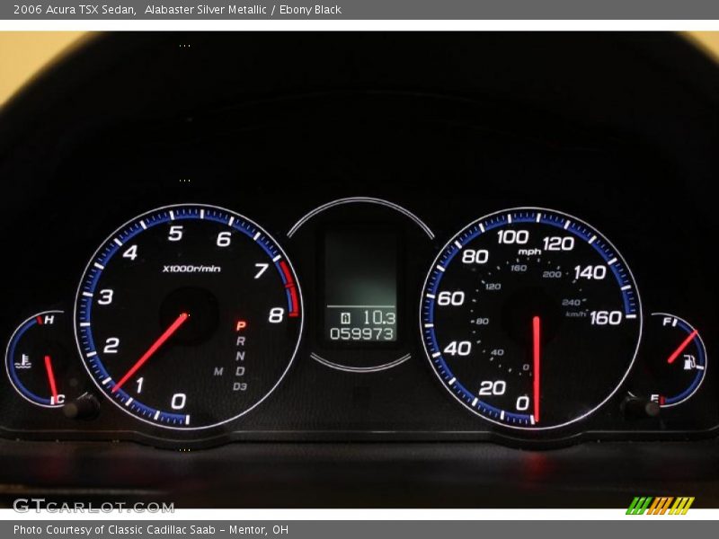 Alabaster Silver Metallic / Ebony Black 2006 Acura TSX Sedan