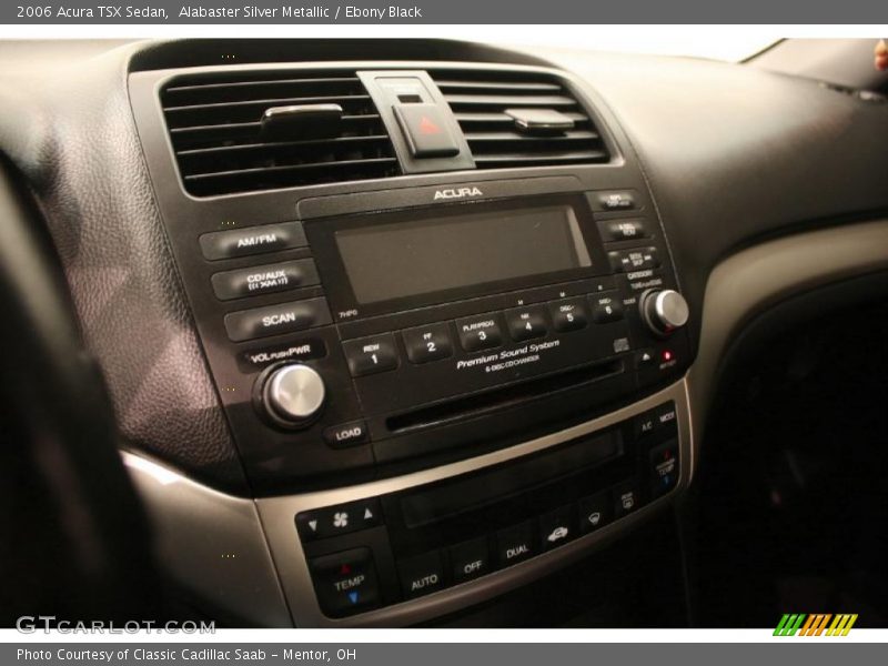 Alabaster Silver Metallic / Ebony Black 2006 Acura TSX Sedan
