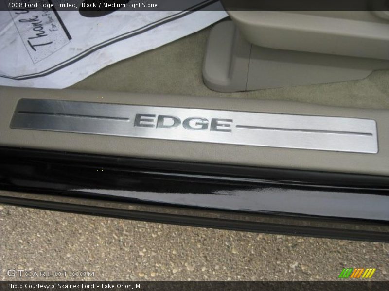 Black / Medium Light Stone 2008 Ford Edge Limited