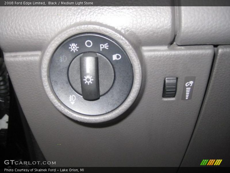Black / Medium Light Stone 2008 Ford Edge Limited
