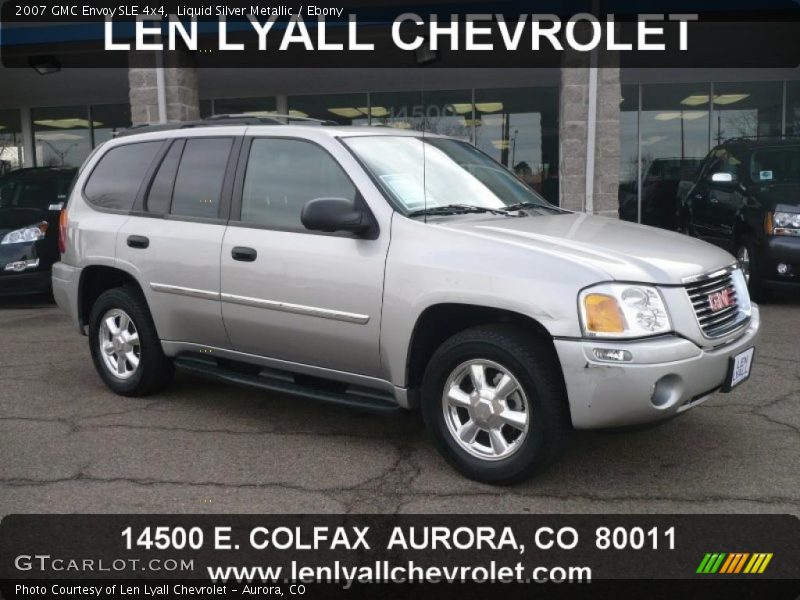 Liquid Silver Metallic / Ebony 2007 GMC Envoy SLE 4x4