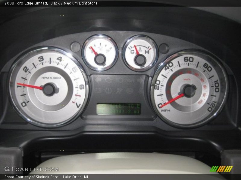 Black / Medium Light Stone 2008 Ford Edge Limited