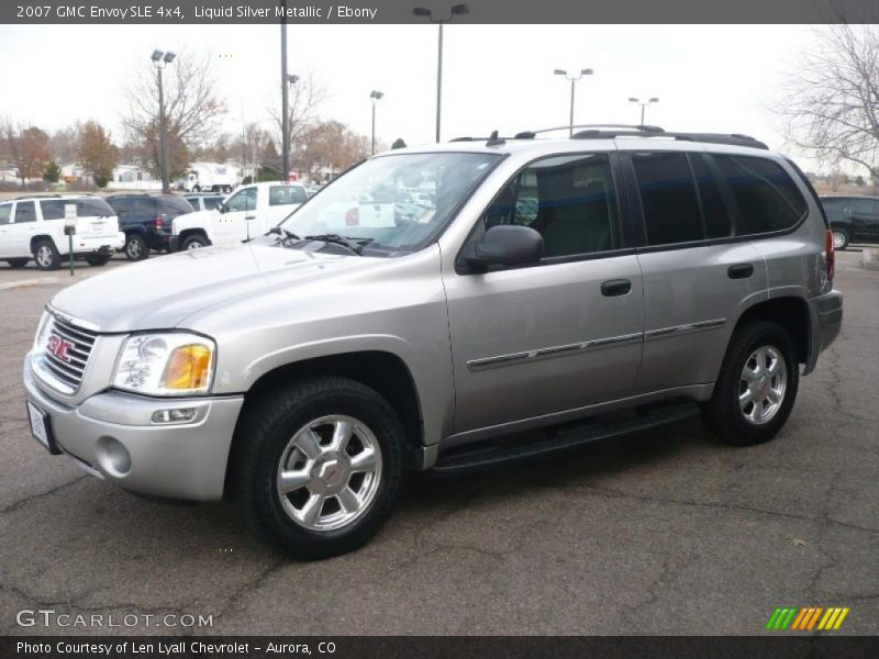 Liquid Silver Metallic / Ebony 2007 GMC Envoy SLE 4x4