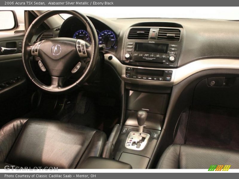 Alabaster Silver Metallic / Ebony Black 2006 Acura TSX Sedan