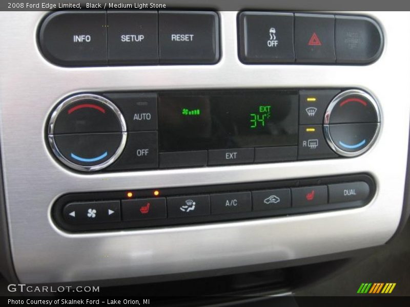 Black / Medium Light Stone 2008 Ford Edge Limited