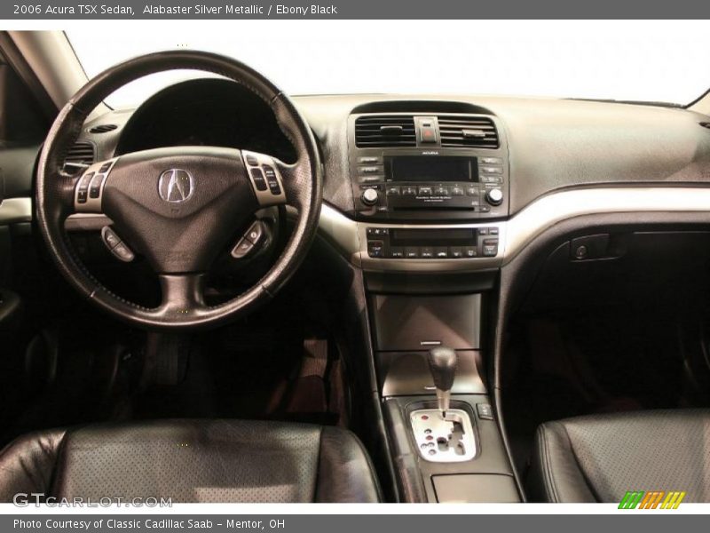 Alabaster Silver Metallic / Ebony Black 2006 Acura TSX Sedan