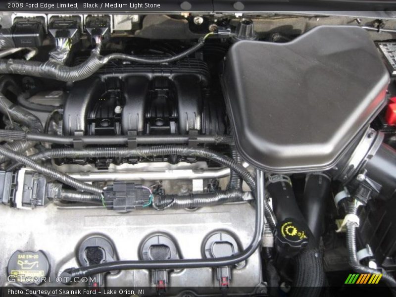 Black / Medium Light Stone 2008 Ford Edge Limited