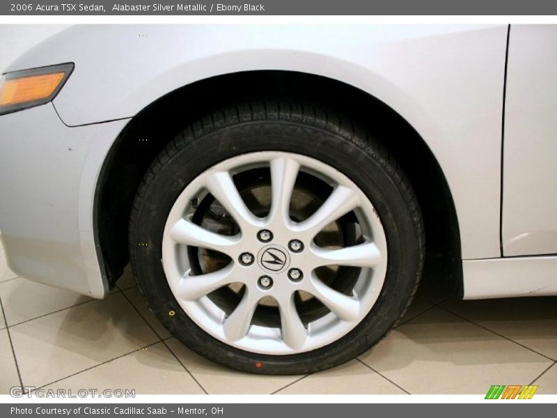 Alabaster Silver Metallic / Ebony Black 2006 Acura TSX Sedan