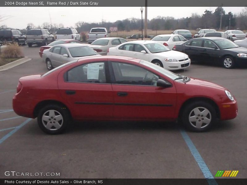 Flame Red / Dark Slate Gray 2004 Dodge Neon SE