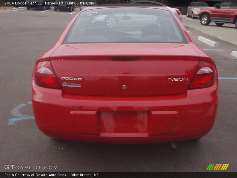 Flame Red / Dark Slate Gray 2004 Dodge Neon SE