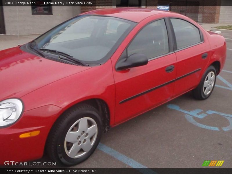 Flame Red / Dark Slate Gray 2004 Dodge Neon SE