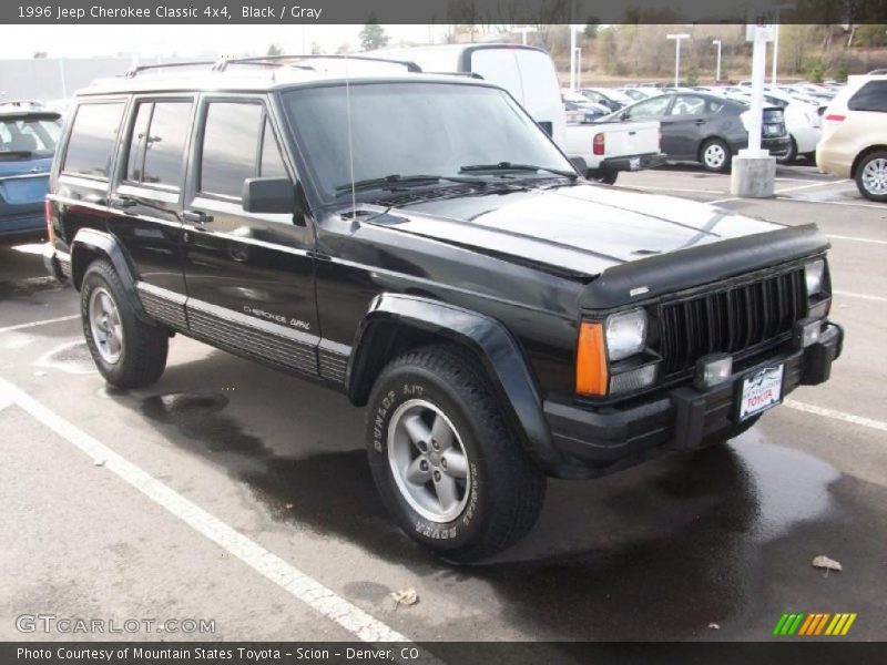 Black / Gray 1996 Jeep Cherokee Classic 4x4