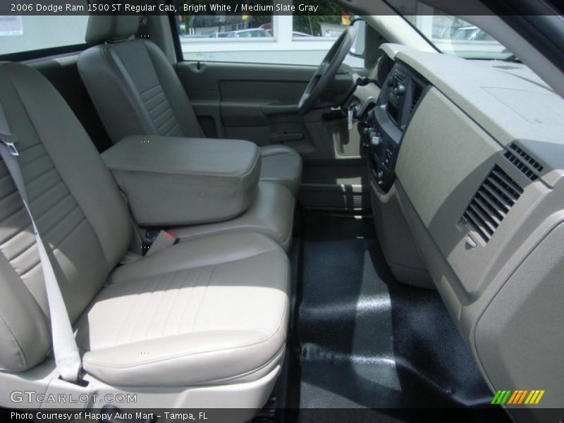 Bright White / Medium Slate Gray 2006 Dodge Ram 1500 ST Regular Cab