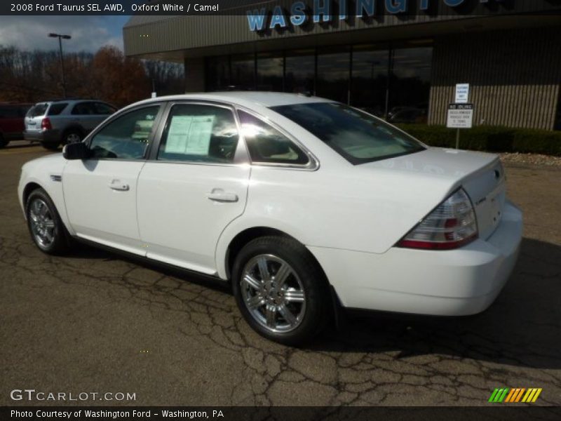 Oxford White / Camel 2008 Ford Taurus SEL AWD
