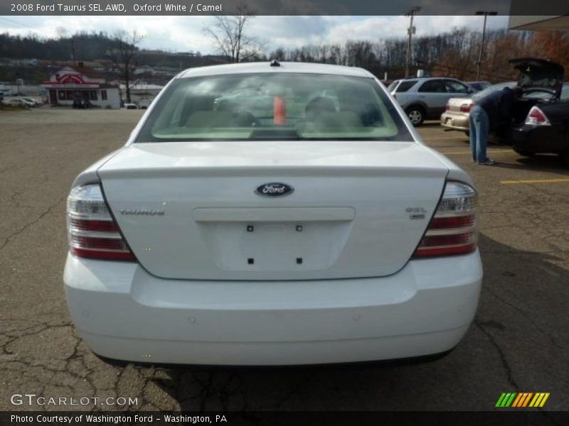 Oxford White / Camel 2008 Ford Taurus SEL AWD