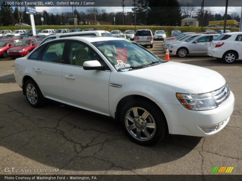 Oxford White / Camel 2008 Ford Taurus SEL AWD