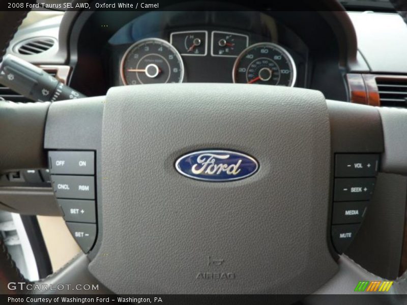 Oxford White / Camel 2008 Ford Taurus SEL AWD