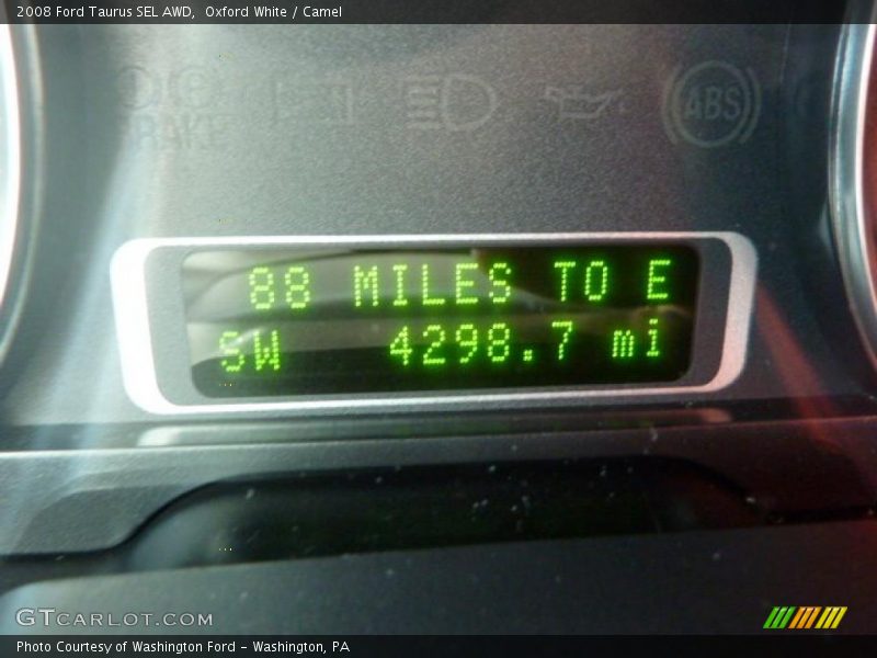 Oxford White / Camel 2008 Ford Taurus SEL AWD