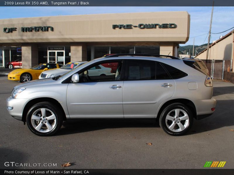 Tungsten Pearl / Black 2009 Lexus RX 350 AWD