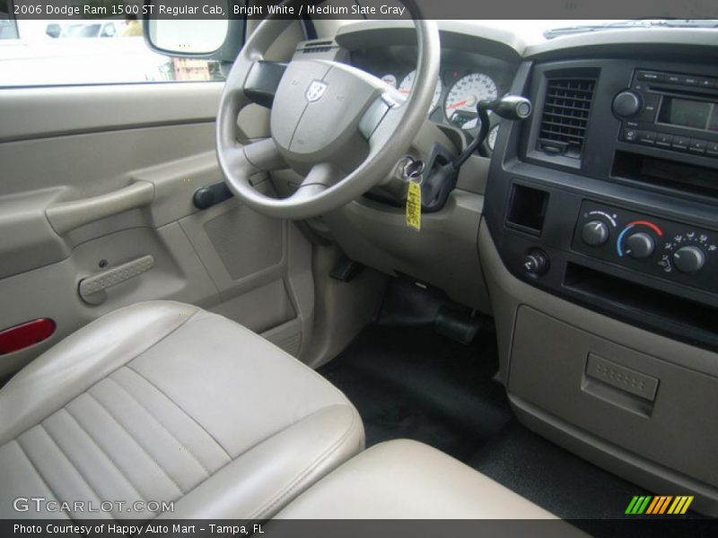 Bright White / Medium Slate Gray 2006 Dodge Ram 1500 ST Regular Cab