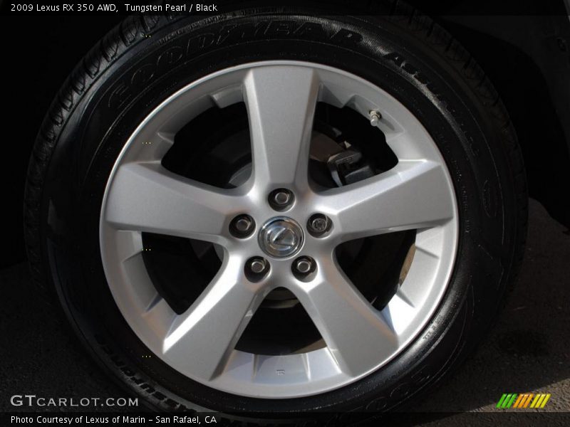 Tungsten Pearl / Black 2009 Lexus RX 350 AWD