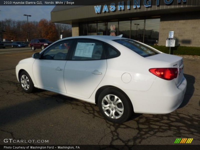 Nordic White / Beige 2010 Hyundai Elantra GLS