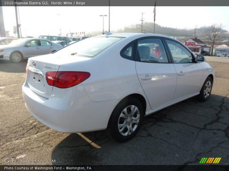 Nordic White / Beige 2010 Hyundai Elantra GLS