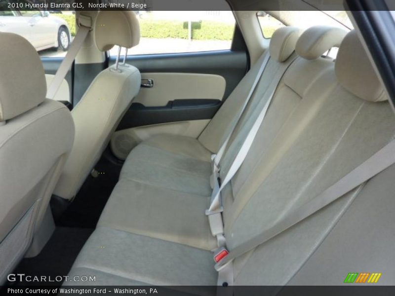 Nordic White / Beige 2010 Hyundai Elantra GLS