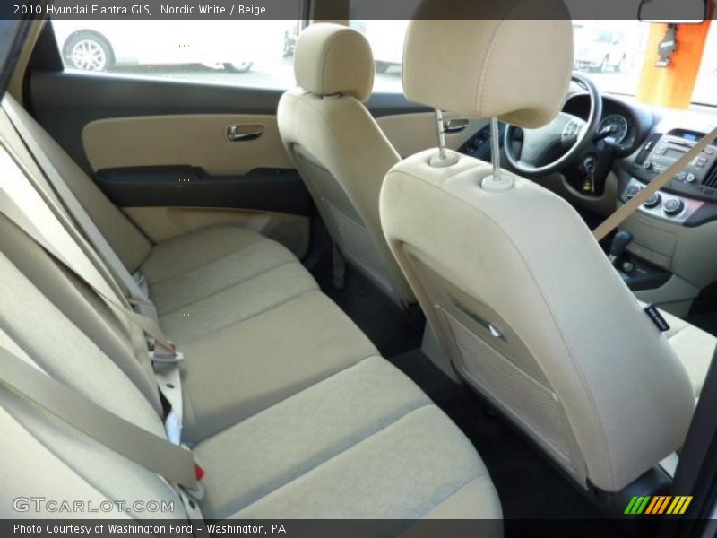 Nordic White / Beige 2010 Hyundai Elantra GLS