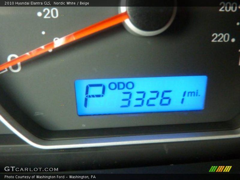 Nordic White / Beige 2010 Hyundai Elantra GLS