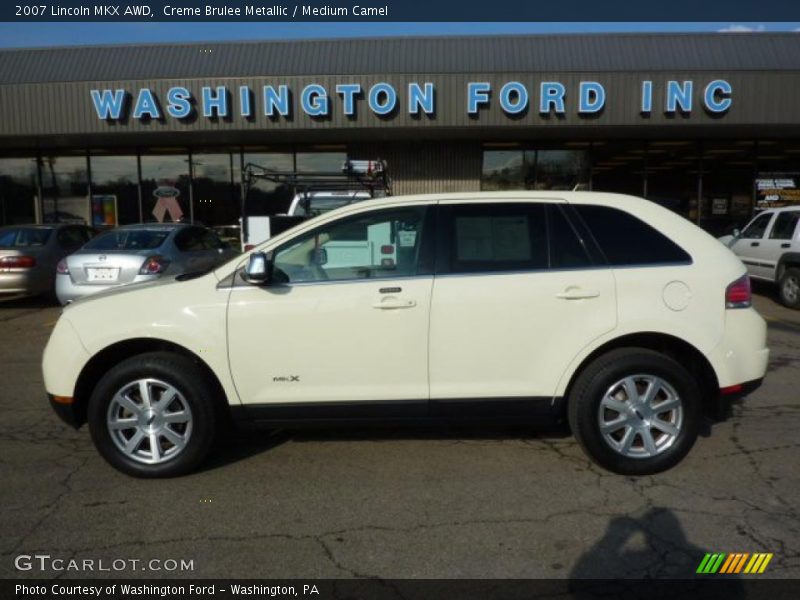 Creme Brulee Metallic / Medium Camel 2007 Lincoln MKX AWD
