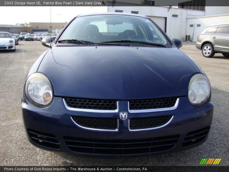 Patriot Blue Pearl / Dark Slate Gray 2003 Dodge Neon SE