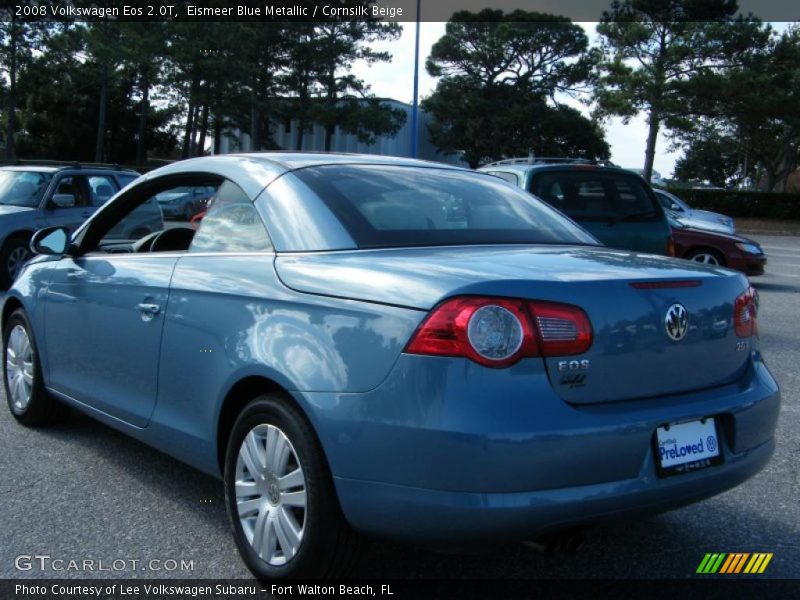 Eismeer Blue Metallic / Cornsilk Beige 2008 Volkswagen Eos 2.0T