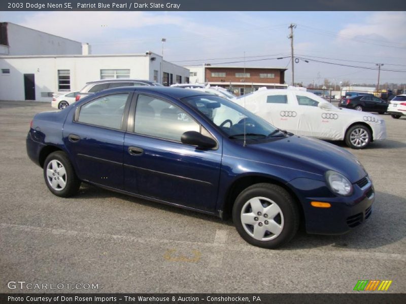 Patriot Blue Pearl / Dark Slate Gray 2003 Dodge Neon SE