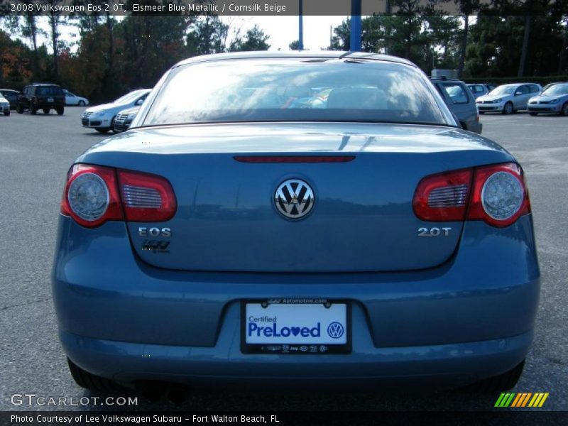 Eismeer Blue Metallic / Cornsilk Beige 2008 Volkswagen Eos 2.0T