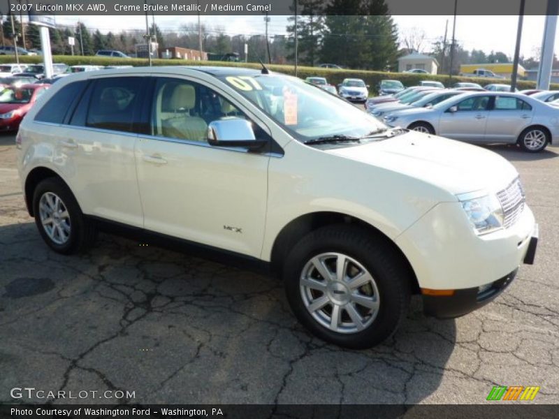 Creme Brulee Metallic / Medium Camel 2007 Lincoln MKX AWD