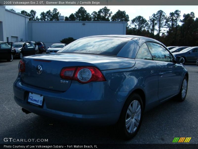 Eismeer Blue Metallic / Cornsilk Beige 2008 Volkswagen Eos 2.0T