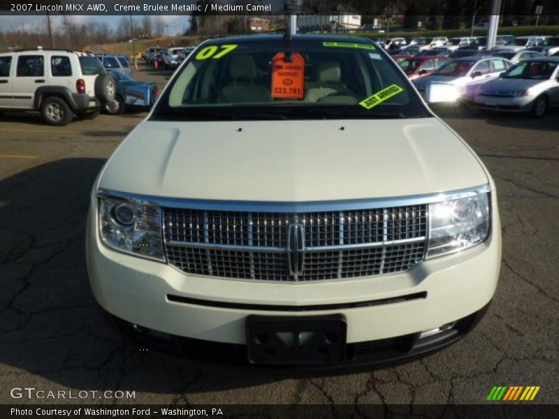 Creme Brulee Metallic / Medium Camel 2007 Lincoln MKX AWD