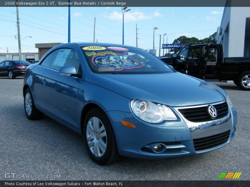 Eismeer Blue Metallic / Cornsilk Beige 2008 Volkswagen Eos 2.0T