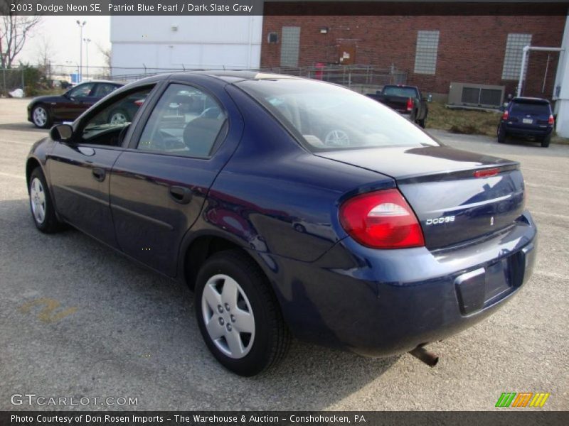 Patriot Blue Pearl / Dark Slate Gray 2003 Dodge Neon SE