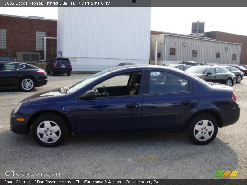 Patriot Blue Pearl / Dark Slate Gray 2003 Dodge Neon SE