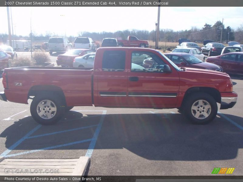 Victory Red / Dark Charcoal 2007 Chevrolet Silverado 1500 Classic Z71 Extended Cab 4x4