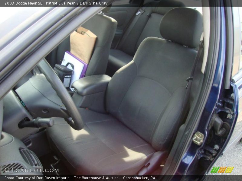 Patriot Blue Pearl / Dark Slate Gray 2003 Dodge Neon SE