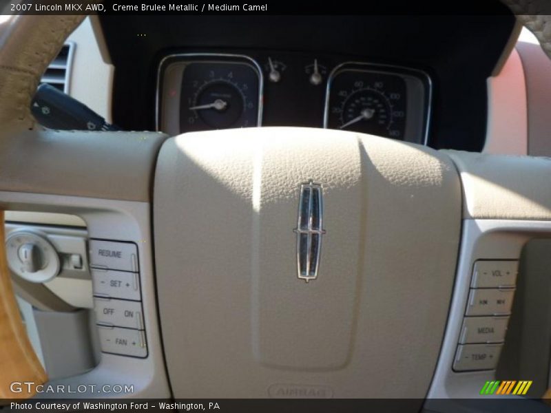 Creme Brulee Metallic / Medium Camel 2007 Lincoln MKX AWD