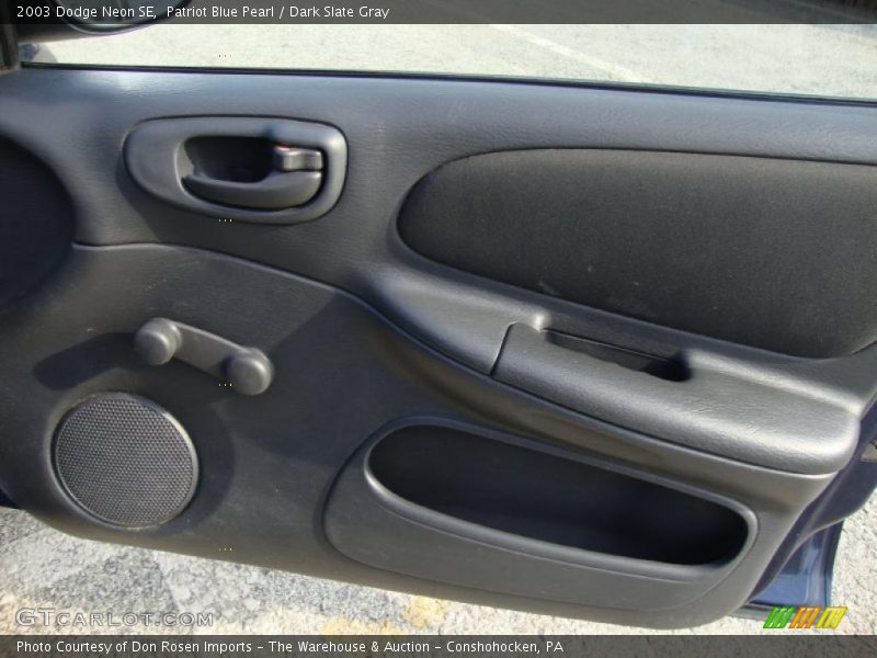 Patriot Blue Pearl / Dark Slate Gray 2003 Dodge Neon SE